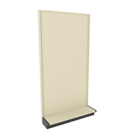 Lozier Gondola Wall Display Starter, Platinum Off-White, 48W x 96H x 13D P493U-ST